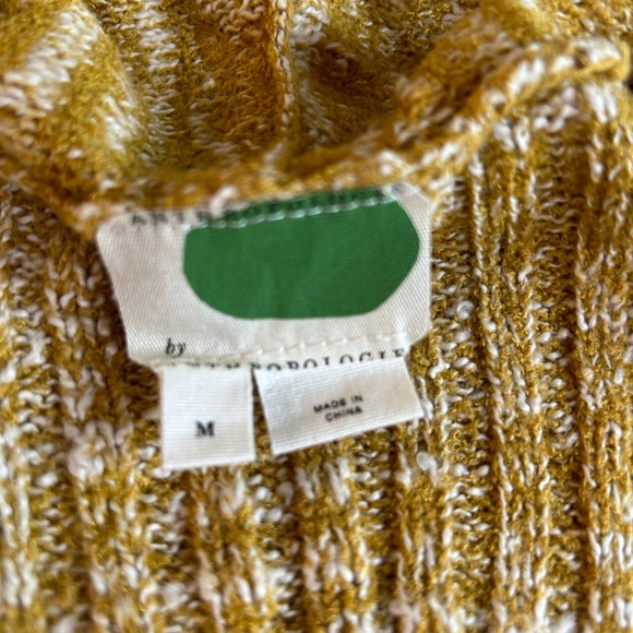 Anthropologie Abigail Duster Sweater in Mustard Marled Knit. Women’s Medium - Picture 6 of 10